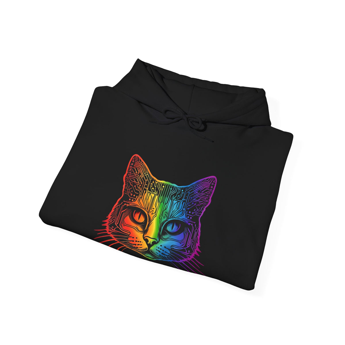Rainbow Computer Chip Cat