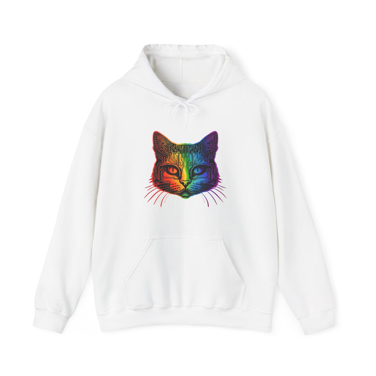 Rainbow Computer Chip Cat
