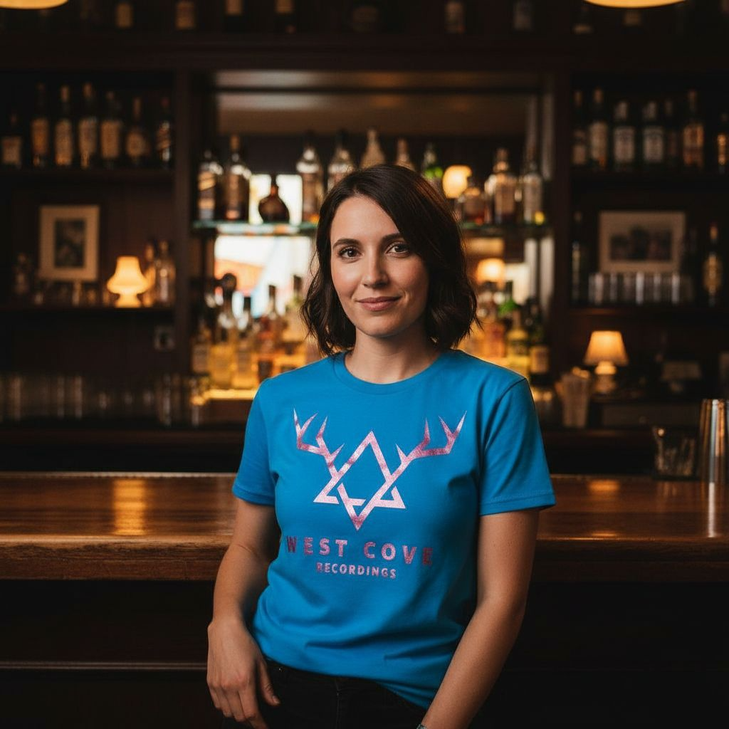 Blue T-shirt with Holographic Logo