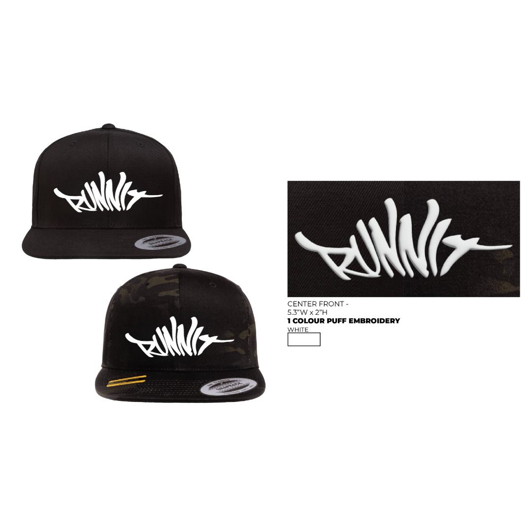 RunniT Productions Flat Bill Snapback Hat