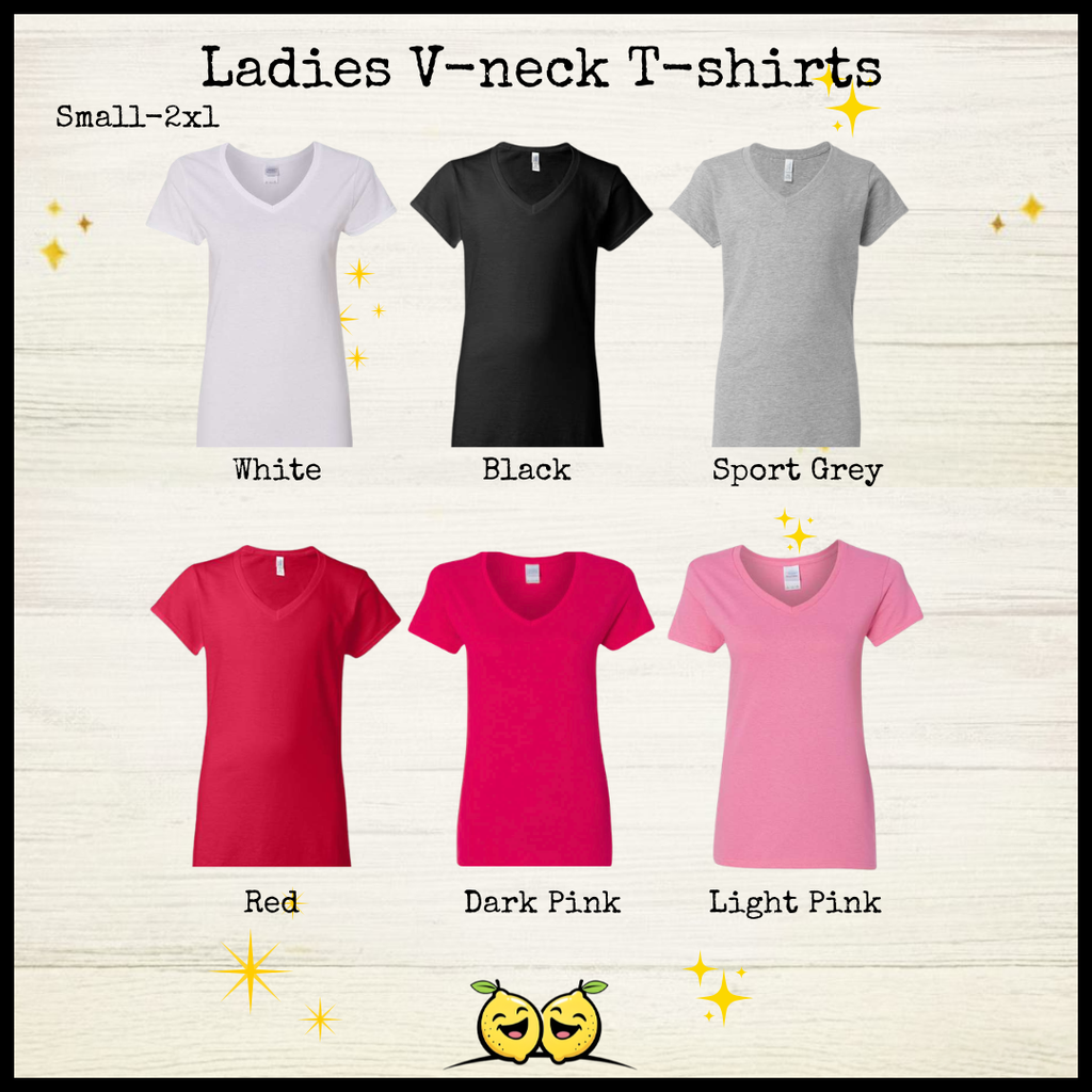 Ladies V-neck T-shirt