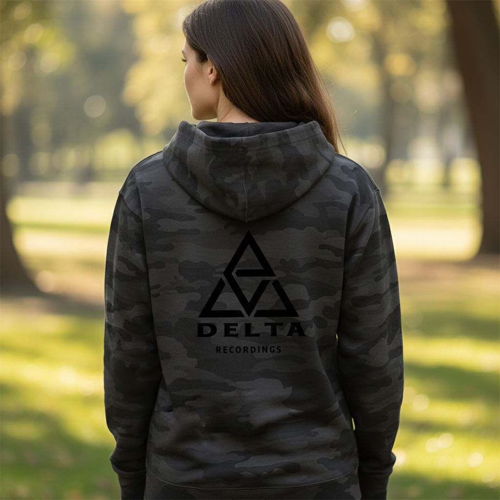 Delta Black Camo Midweight Hoodie