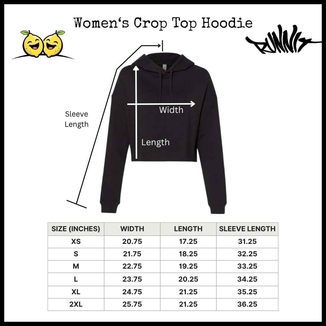 RunniT Productions Women's Crop Top Hoodie