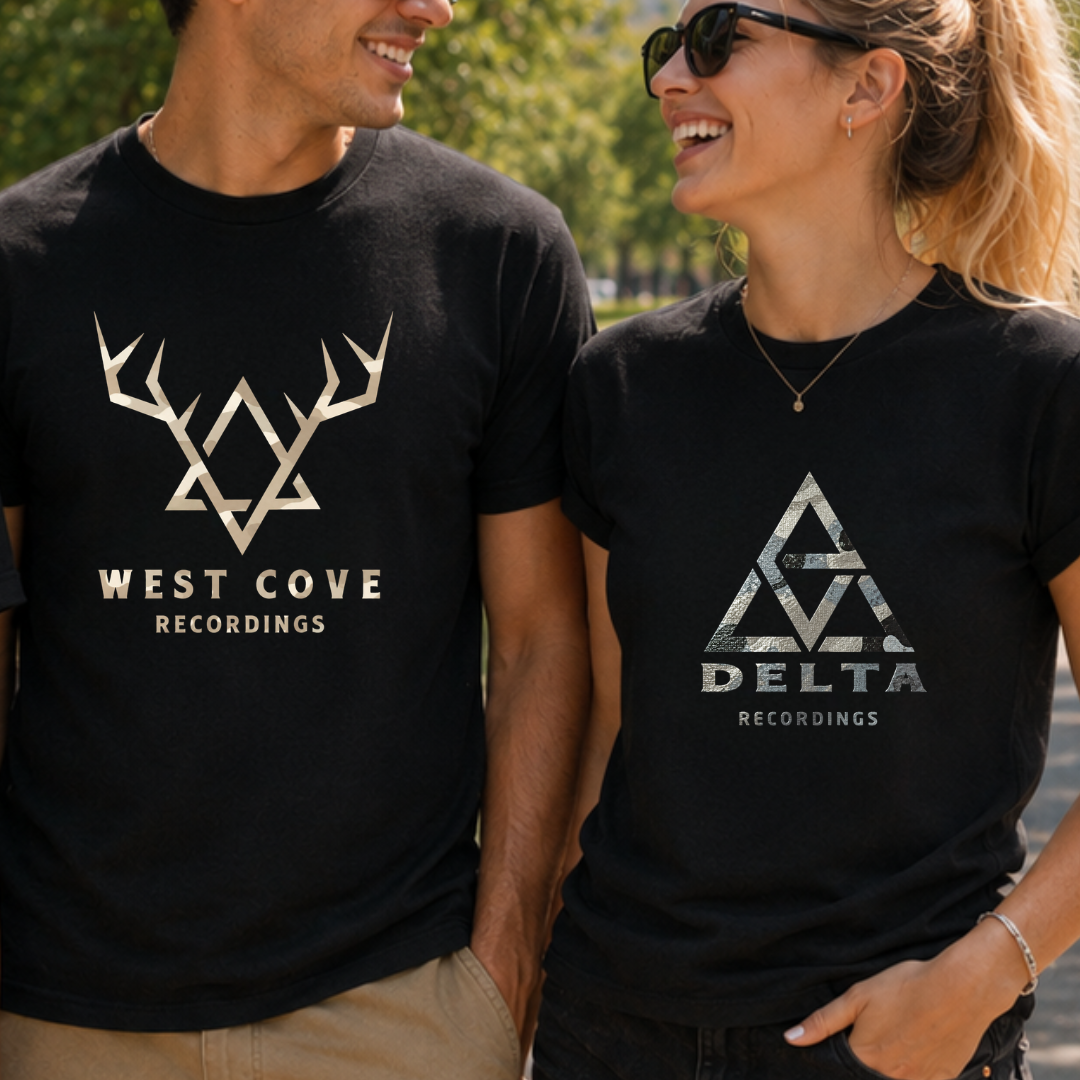 Black T-shirt with Camo Design