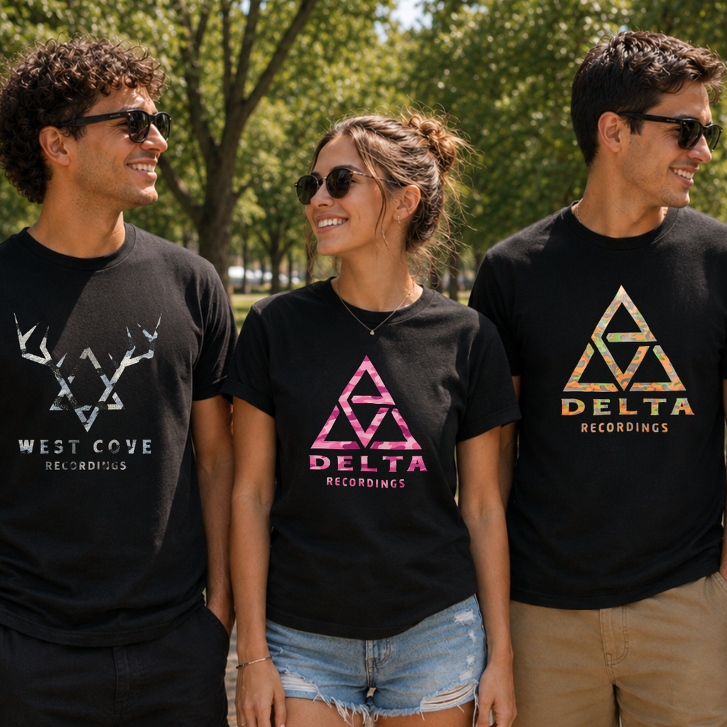 Black T-shirt with Camo Design